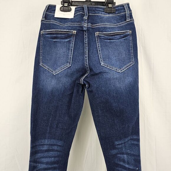 Jelly Jeans-Mid Rise Distressed Cuffed SkinnyWomen's Size 1 Nwt - Picture 5 of 10